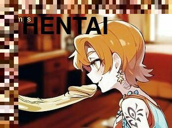 asiático, grande, monstro, amador, chupanços, pénis-grande, garganta-funda, anime, hentai, pénis