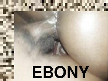 Creamy Ebony Taking Backshots