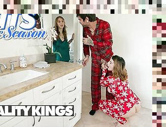REALITY KINGS - LaSirena69 Fucks Angel Youngs' BF Lucky Fate Under Angel's Nose
