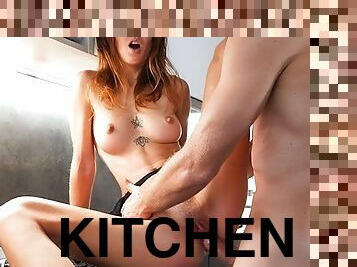 Wine and Dine Me - Kitchen Creampie!