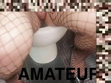 mastürbasyon-masturbation, amatör, anal, oyuncak, uzun-çoraplar, balık-ağı, fetiş, tek-kişilik