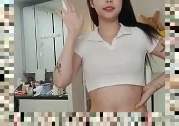 Good-looking Korean female anchor masturbates Korean+BJ live broadcast, ass, stockings, doggy style, Internet celebrity, oral sex, goddess, black s...