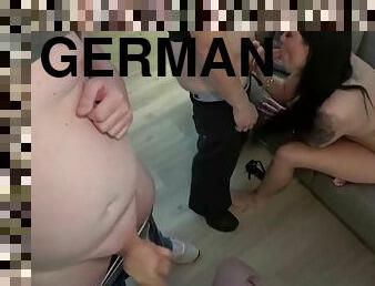 Two lucky guys had a girls party and fucked two hot German women