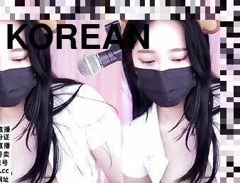 Good-looking Korean female anchor masturbates Korean+BJ live broadcast, ass, stockings, doggy style, Internet celebrity, oral sex, goddess, black s...