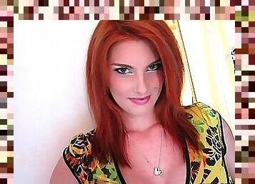 Curvy redhead girlfriend suck and fuck